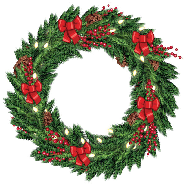 Christmas wreath Norwegian pine 50cm