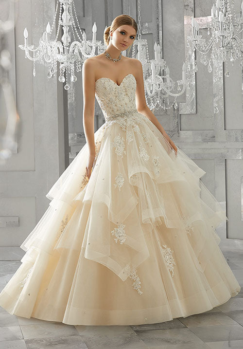 Embroidered Bridesmaids Dress